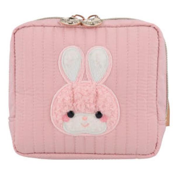 クリーミーうさぎ キルティングスクエアポーチ 963389 レトロ