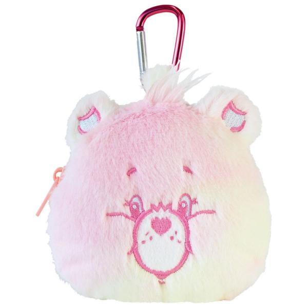 ケアベア カラビナ付きぬいぐるみファスナーポーチ トゥルーハートベア