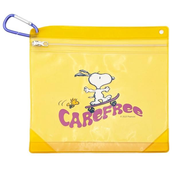 スヌーピー カラビナジッパーケース スヌーピー&ウッドストック 250899