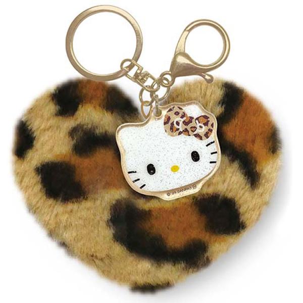 ハローキティ ハート型ファーキーホルダー 612344 ギャルキティ SANRIO