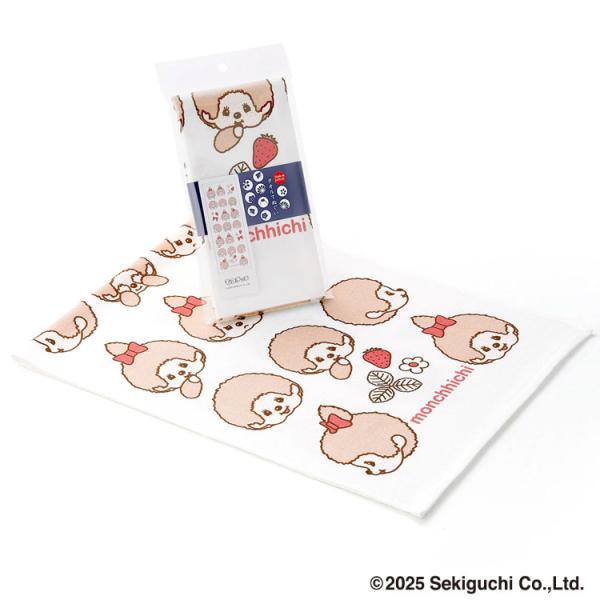 モンチッチ 59-0092120W 手ぬぐいタオル いちごとリボン