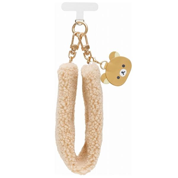 リラックマ もこもこハンドストラップ ベーシックリラックマ スマホ