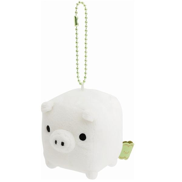 モノクロブー ずっといっしょぬいぐるみ しろ ぬいぐるみキーホルダー