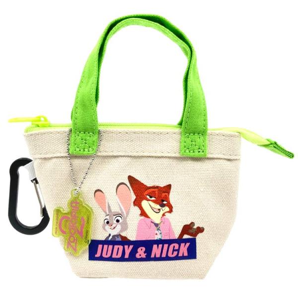 ズートピア2 カラビナ付きミニバッグポーチ ニック&ジュディ 040066