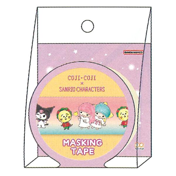 サンリオ マスキングテープ 52？コセット コジコジ×サンリオキャラクターズ マスキングテープ バイオレット