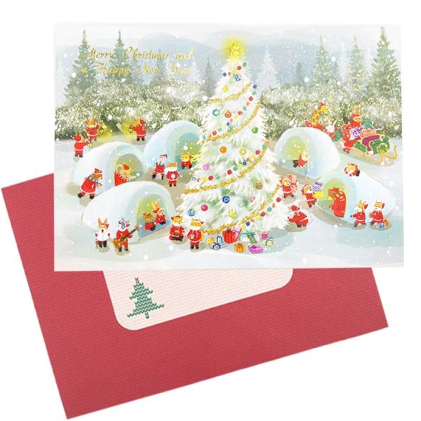 ミニサンタ XC-1000125169 ポップアップカード 093165 クリスマス Xmas