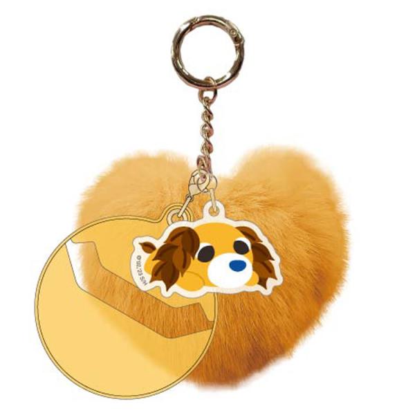 お茶犬 ふぁふぁCANバッジホルダー ムハ キーホルダー : キャラクター