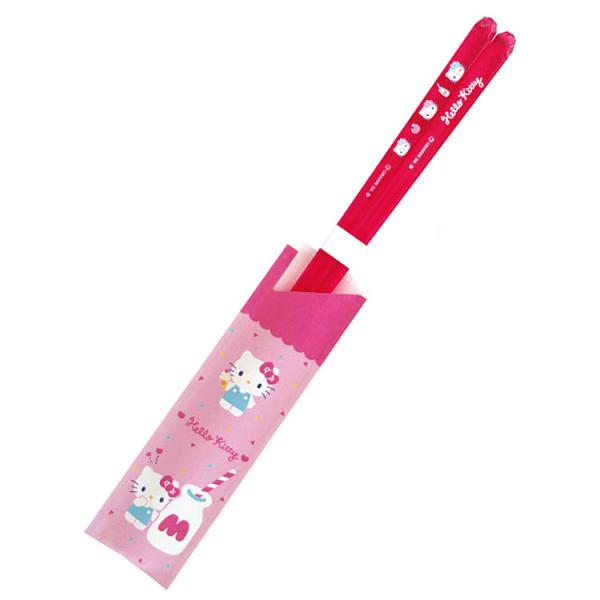 ハローキティ シンプルキュートクリア箸23cm ピンク 489012 SANRIO