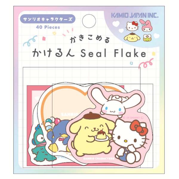 サンリオキャラクターズ かけるんシールフレーク MIX かきこめる