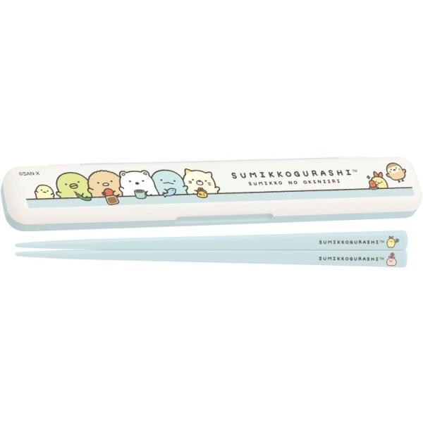 すみっコぐらし はし&はし箱 ランチマーケット すみっコのおきにいり 箸18cm 食洗機対応 箸セット
