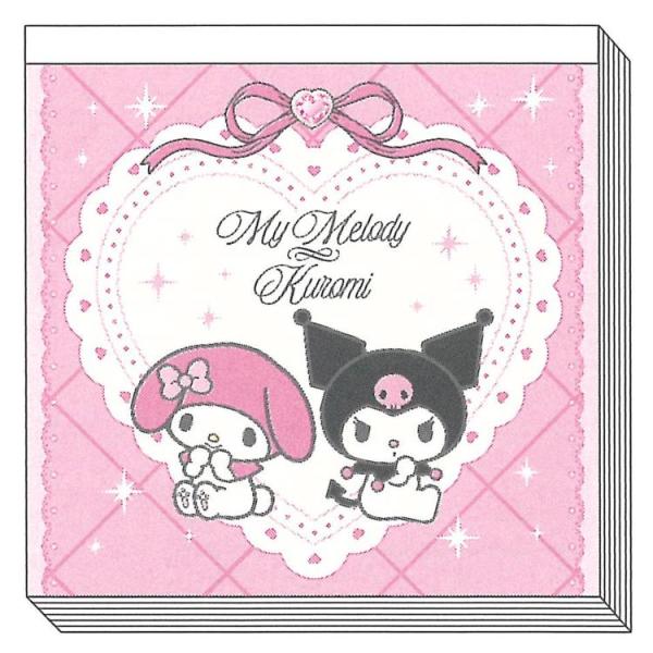 マイメロディ&クロミ スクエアメモ リボン 036915 My Melody KUROMI