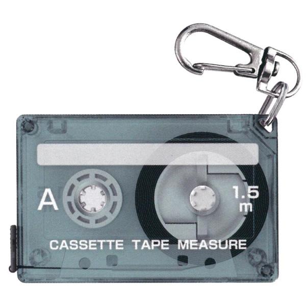 ヴィンテージブルー カセットテープメジャー 038834 昭和レトロ 機能性