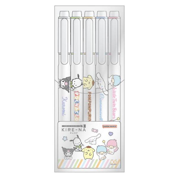 サンリオキャラクターズ KIRE-NA 蛍光ペン 5色セット ペールカラー