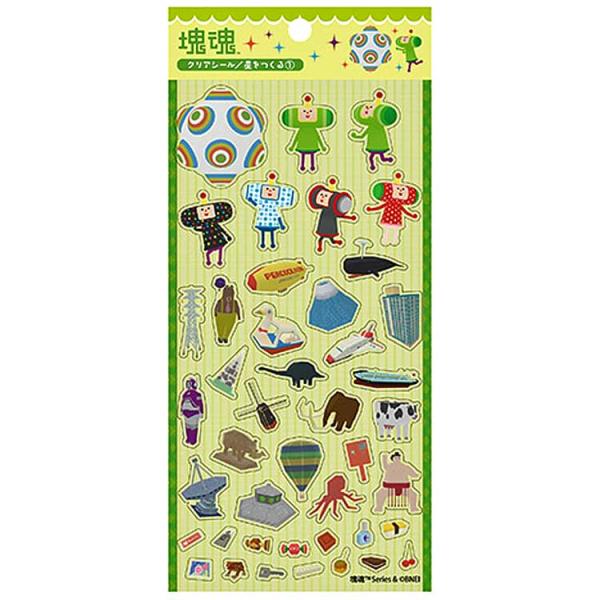 塊魂 クリアシール 星をつくる1 平成レトロ : キャラクター雑貨