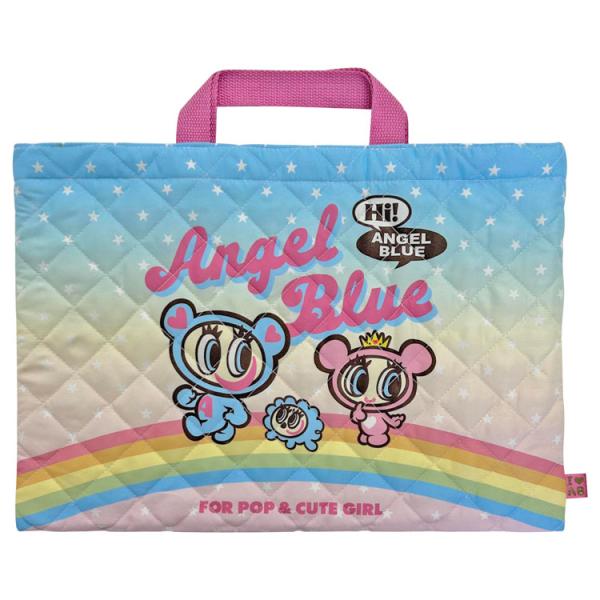 エンジェルブルー キルトチャームバッグ サックス 203554 入園入学