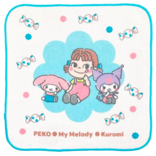 ペコちゃん×マイメロディ＆クロミ ミニタオル なかよし 005290 PECO My