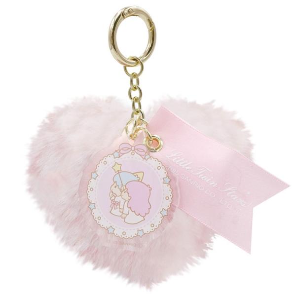 リトルツインスターズ 8203-490 ファーチャーム ピンク