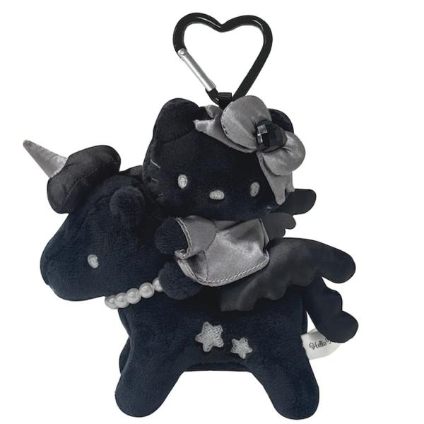 ハローキティ プレミアムマスコットキーホルダー ペガサス ブラック
