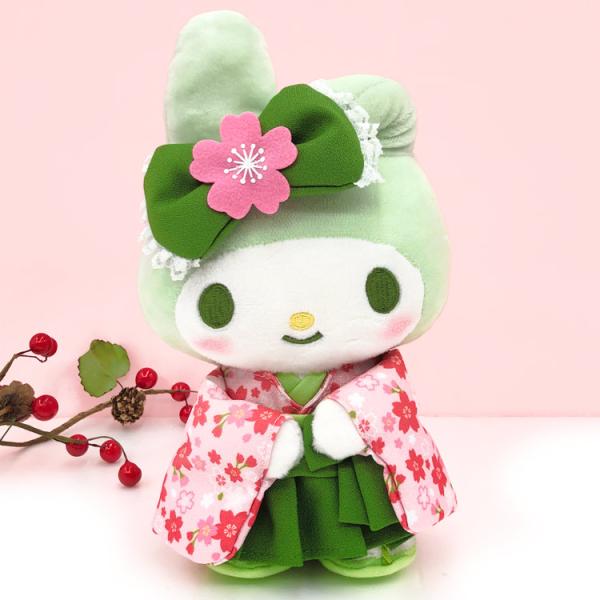 マイメロディ ぬいぐるみS 220615 抹茶着物 My Melody サンリオ