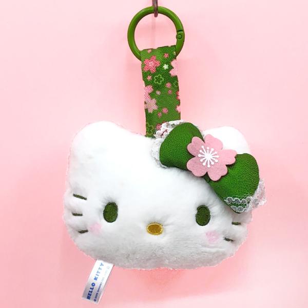ハローキティ フェイスタグマスコット 220691 抹茶着物 Hello Kitty