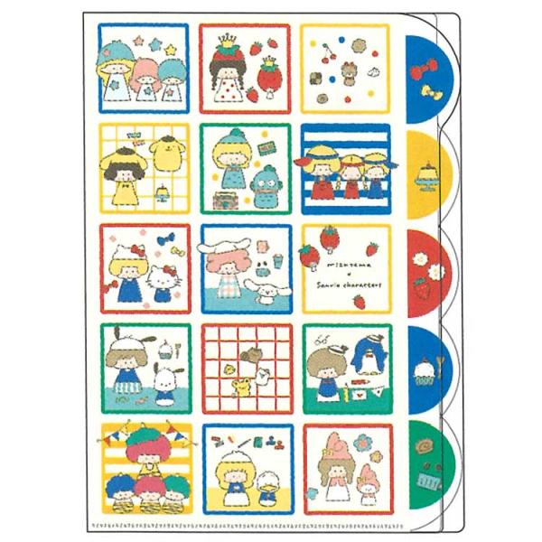 mizutama×サンリオキャラクターズ A4ダイカットクリアファイル5P