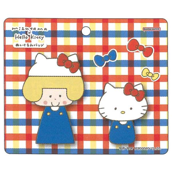 mizutama×サンリオキャラクターズ ハローキティ 5点セット mizutama×ハローキティ ぬいぐるみバッジ 047577 mizutama×サンリオ