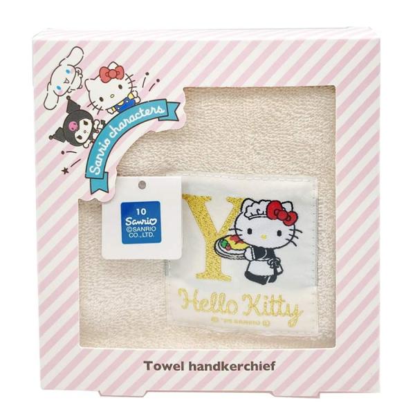 ハローキティ タオルハンカチ Y 903769 イニシャル Hello Kitty