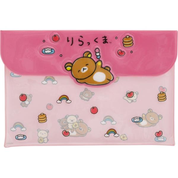 リラックマ クリアケース CA87602 ゆるゆるぽかぽか ピンク 塩ビケース