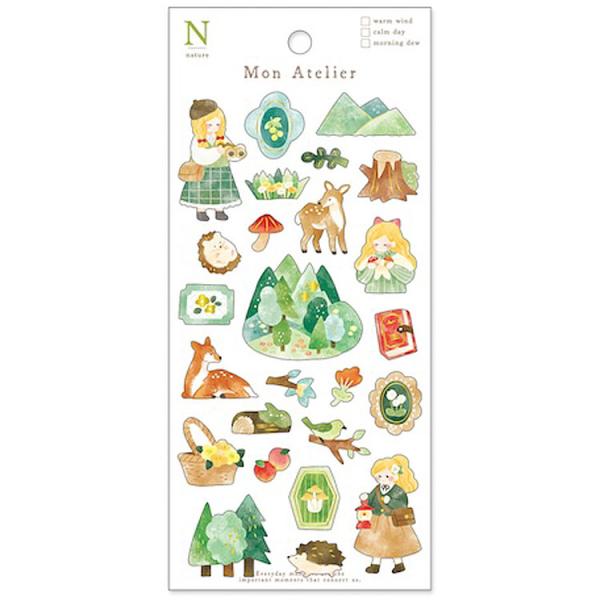 nature モナトリエステッカー 827837 ドロップシール : キャラクター