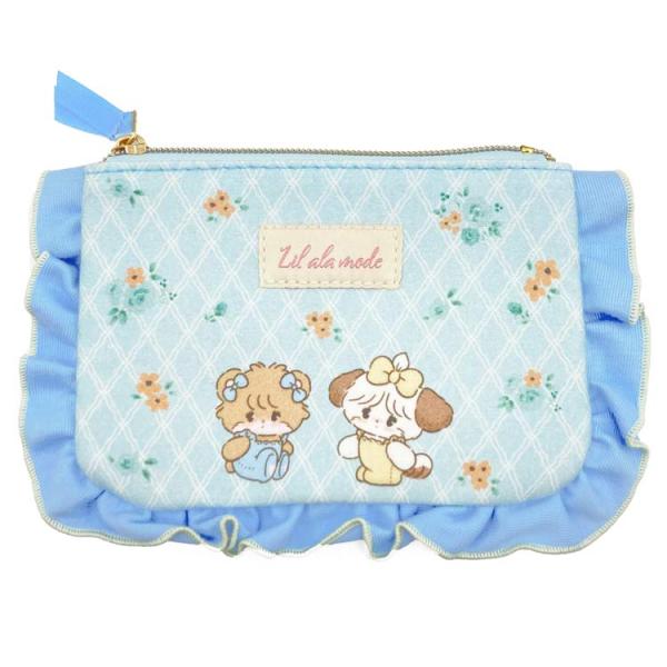 mikko illustrations メローポーチ ミント フリルポーチ コスメケース