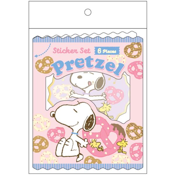 スヌーピー ステッカーセット プレッツェル 202529 Sweet&Delicious