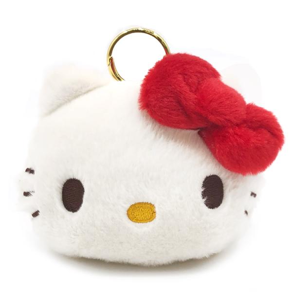ハローキティ ぬいぐるみエコバッグ くすみレトロ フェイスダイカット