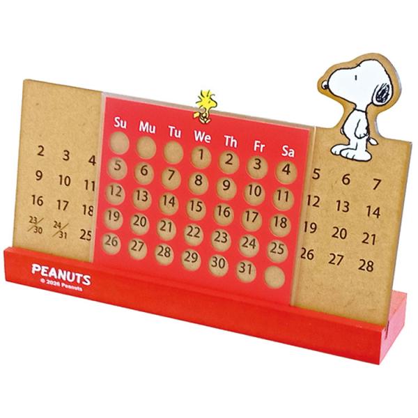 スヌーピー 万年カレンダー スヌーピー&ウッドストック 404951 PEANUTS