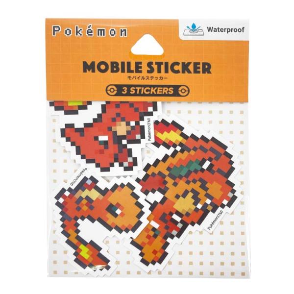 ポケットモンスター モバイルステッカー ヒトカゲ&リザード&リザードン