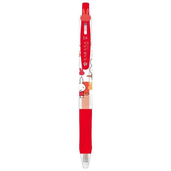 ミッフィー フェイスクリップサラサ0.4mm インク色：レッド 112422