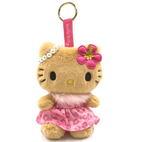 ハローキティ マスコット ピンク 225764 日焼けレオパード サンリオ