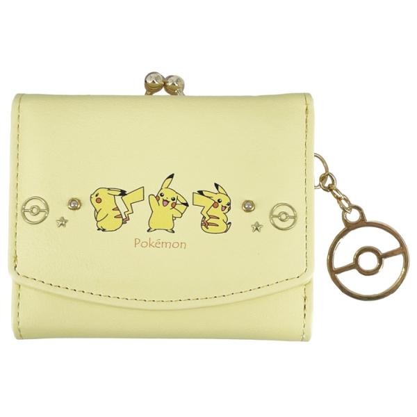 ポケットモンスター 口金ミニ財布 ピカチュウ YEL 156388 プリント