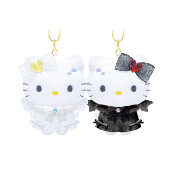 ハローキティ ニコぬいキーホルダー 天使と悪魔 ぬいぐるみ 分け合える
