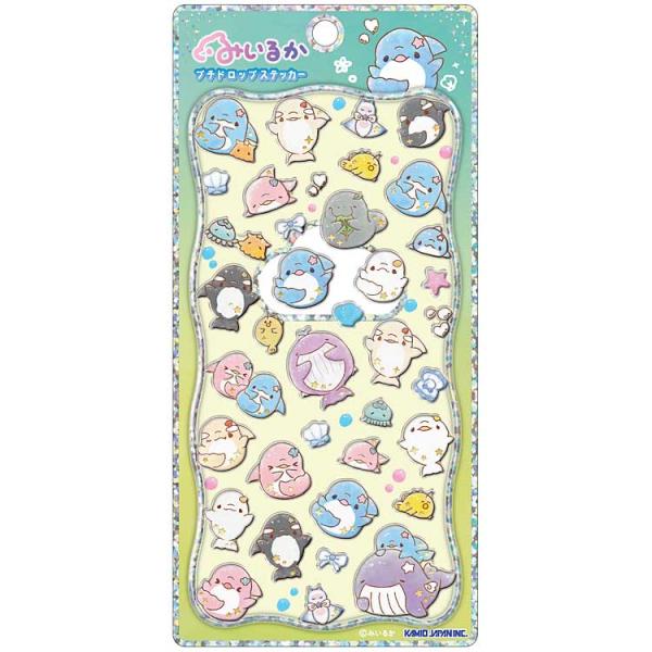 ゆるいるか プチドロップステッカー Night sea 350250 みいるか