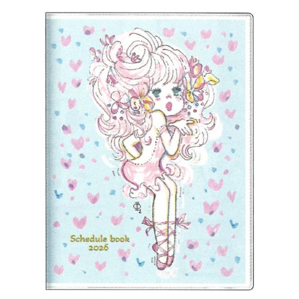 水森亜土 手帳 2026年スケジュール帳 2025年10月始まり・月間 A6