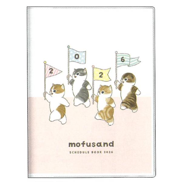 mofusand 手帳 2026年スケジュール帳 2025年10月始まり・月間 A6