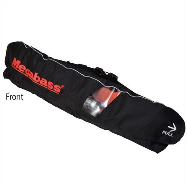 Megabass ライフジャケット ブラック LIFE SAVER(JACKET) ライフジャケット 肩掛け ブラック
