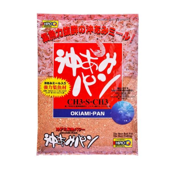 上層から下層までタナを幅広く探るタイプの集魚材です。比重差のある具が上層より徐々に沈下、沖あみミールがその後からジワ−ッと広がり、魚の視覚・嗅覚を刺激、マキエゾーンの中に誘い込みます。チヌ、グレ、その他、対象魚を選ばない沖あみパンです。