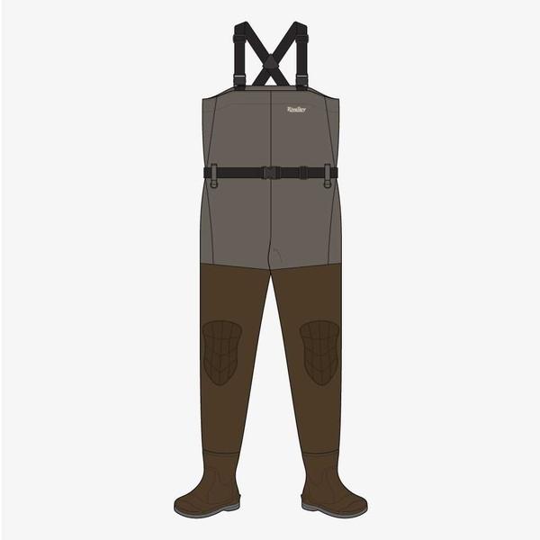 双進 ウェーダー 5464 RV ハイブリッドウェーダーCR グレージュ XL Rivalley（リバレイ） 双進 ウェーダー 5464 RV ハイブリッド