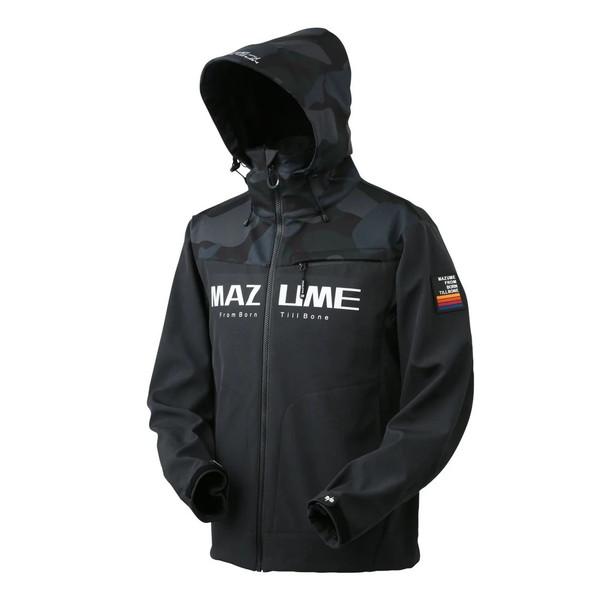 オレンジブルー MZFW-876 mazume ウインドカットジャケット ダブルトーン インクブラック×カモ M【釣り　防寒ウェア　防寒着】 オレンジブルー 防寒服アウター MZFW-876 mazume ウインドカット