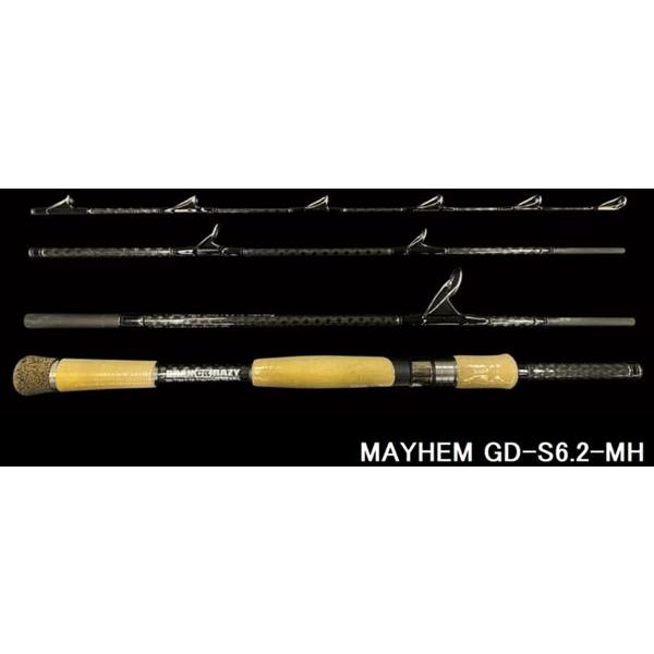 ドランクレイジー　ブラックサーペント　MAYHEM S6.2MH① パックロッド ドランクレイジー バスロッド ブラックサーペント MAYHEM GD-S6.2-MH