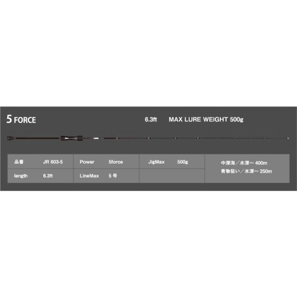 シーフロアコントロール JAM ROD(ジャム ロッド) JR 603-5 (ベイト 1