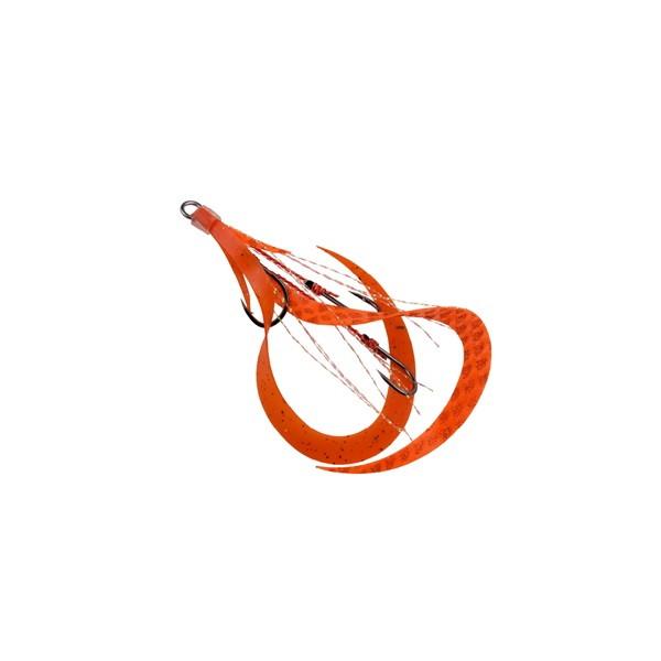 【ネコポス対象品】スタート タイラバ 鯛ラバ 替ユニット トリプルフック カーリー M #02 オレゴーミリオン