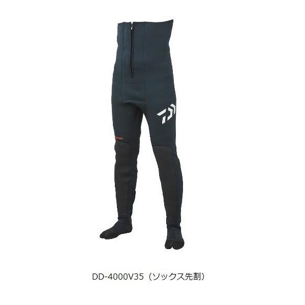 DAIWA（ダイワ） DD-4000 ドライタイツ V35 ブラック LLA 鮎タイツ