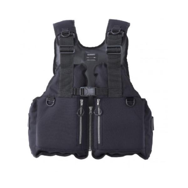 シマノ VF-029U ロックショアベスト ブラック ライフジャケット : 釣具